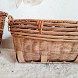 Old rattan basket or basket