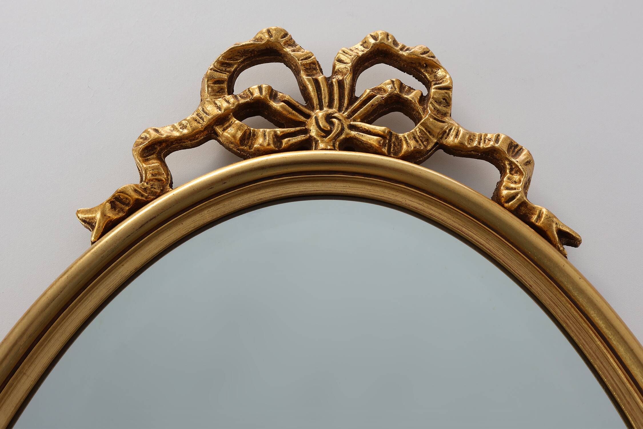 20th century Louis XVI style mirror in gilded wood, France