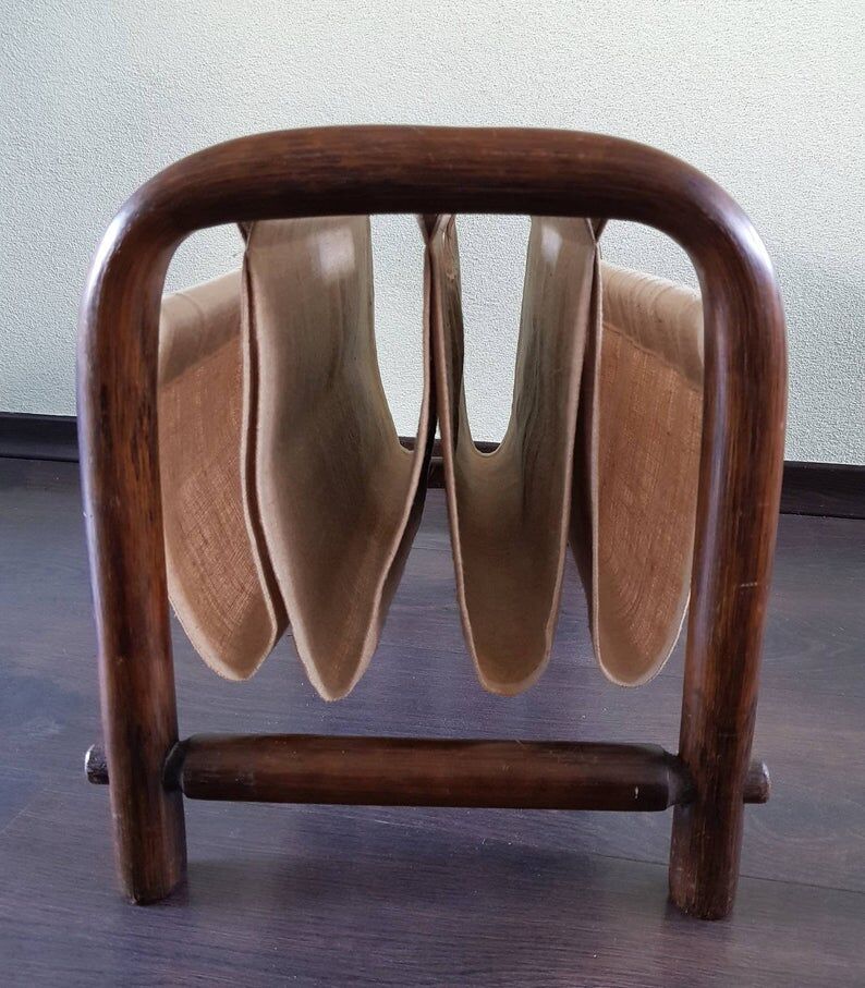 80 years wooden magazine holder