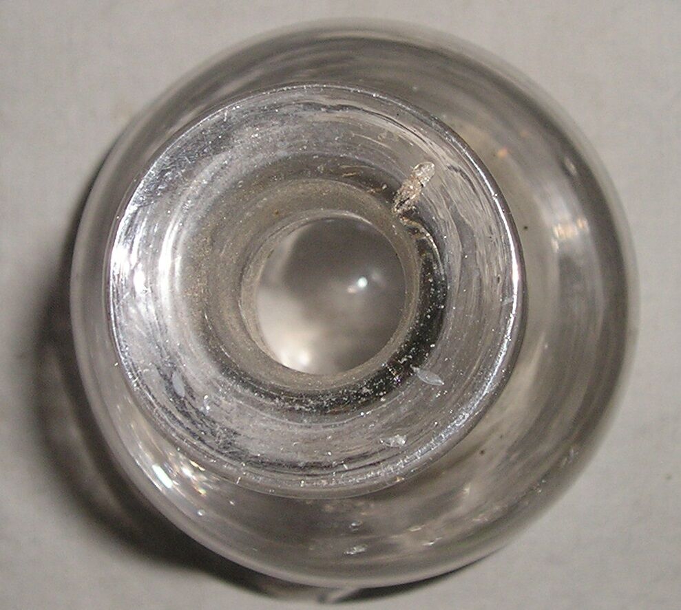 Old flange glass carafe