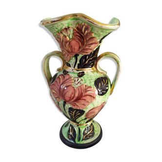 Vase ansé en céramique 1950 Vallauris