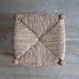 Low wooden mulched stool, 50s