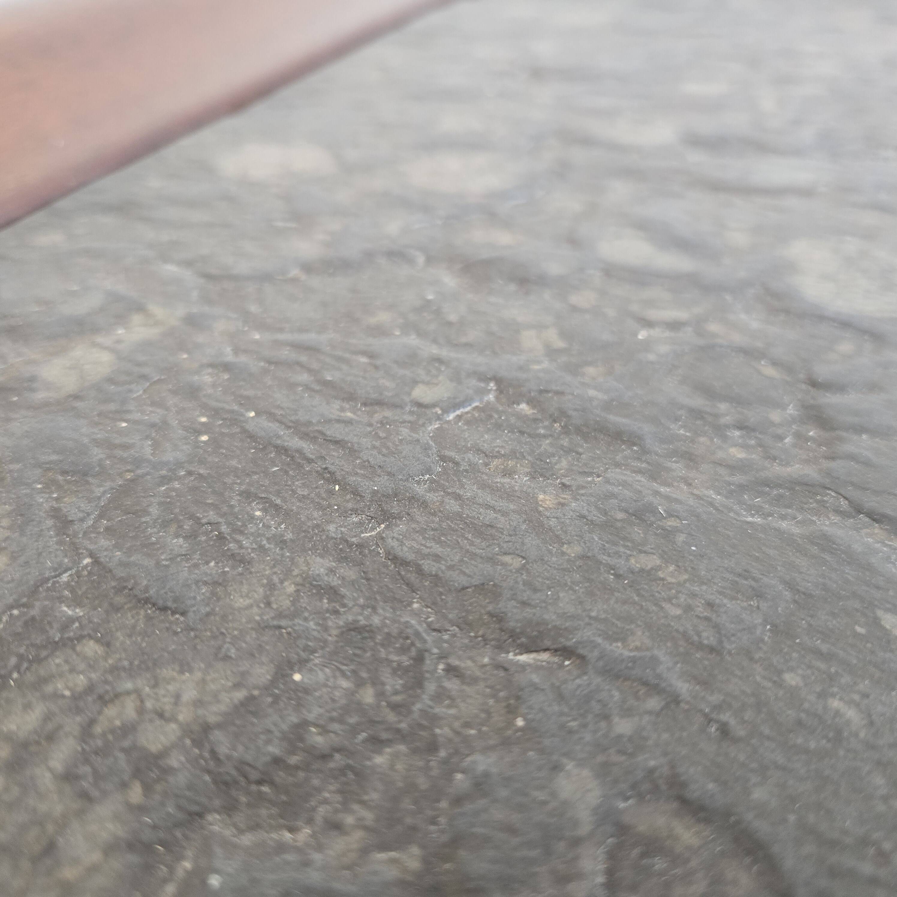 1960s Scandinavian coffee table in teak and schist