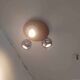 Space Art 70/80 ceiling light with 3 chrome spots.