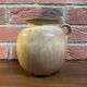 Vase ou pot brun-beige avec anse Scheurich 605-16, céramique ouest-allemande du milieu du siècle