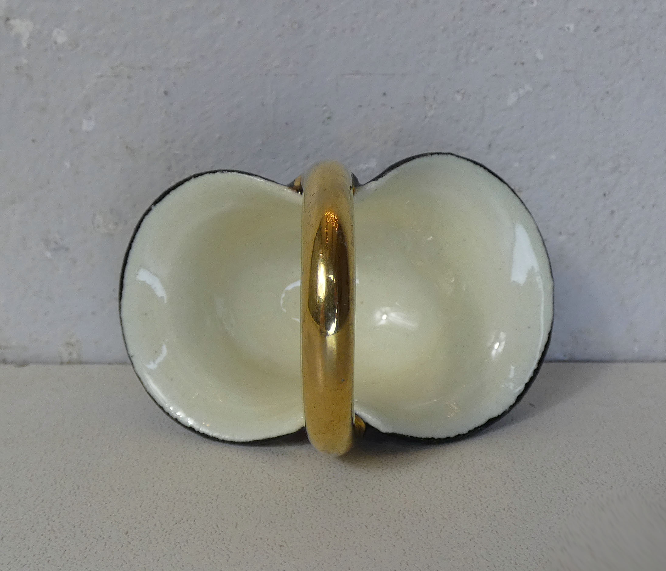 Basket signed vallauris vintage ceramic