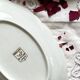 Set of 2 small dishes with gilding, Sologne Lamotte porcelain