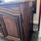 Oak hunting buffet in Louis XIV style, 18th century, with a marble top.