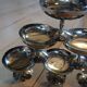 6 antique stainless steel ice cream cups
