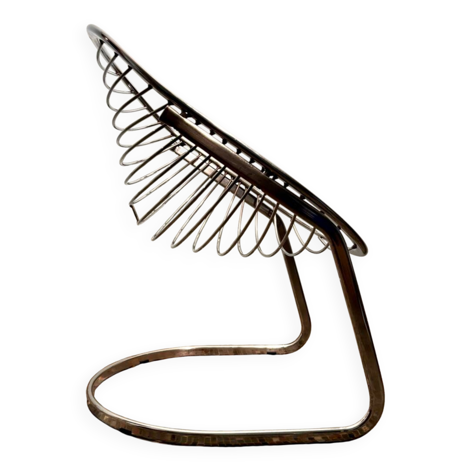 Gastone Rinaldi chrome armchair