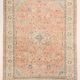 Tapis persan classique rose et bleu 9x12, 280x382 cm