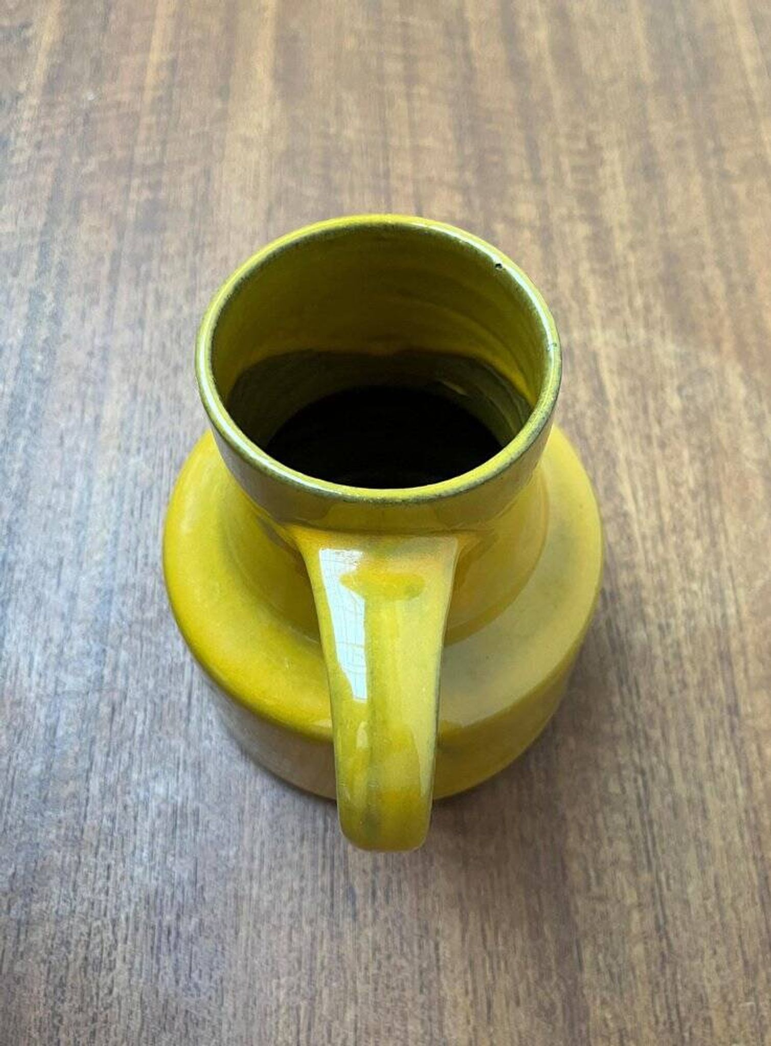 Minimalist carafe vase by BKW Böttger Keramik Wandsbek, Hamburg, Germany, 1960s.
