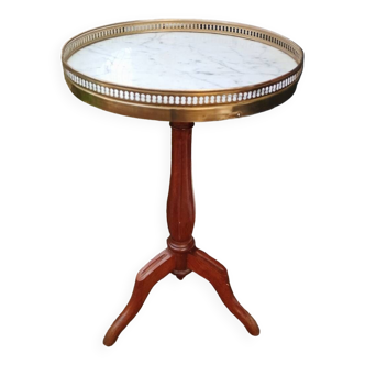 Table de chevet style louis xvi plateau marbre