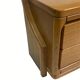 Danish scandinavian oak curved free form night stands or side tables, 1970s
