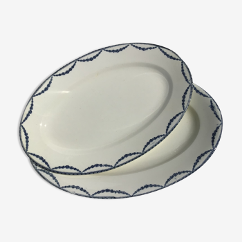 2 Dishes Terre de Fer Salins model Vincennes 39cm