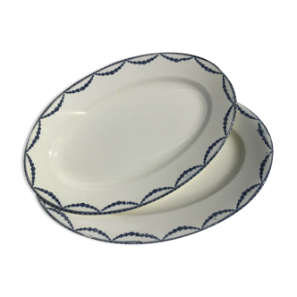 2 Dishes Terre de Fer Salins model Vincennes 39cm