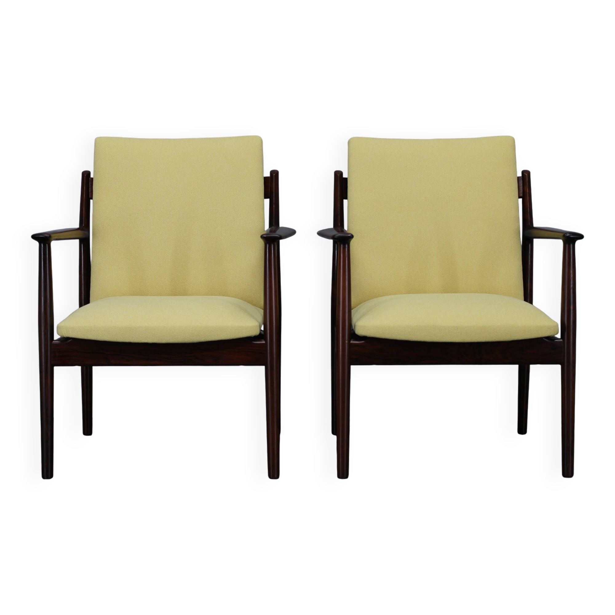 1960s Pair of Arne Vodder 431 Armchairs by Sibast Mobler, Denmark