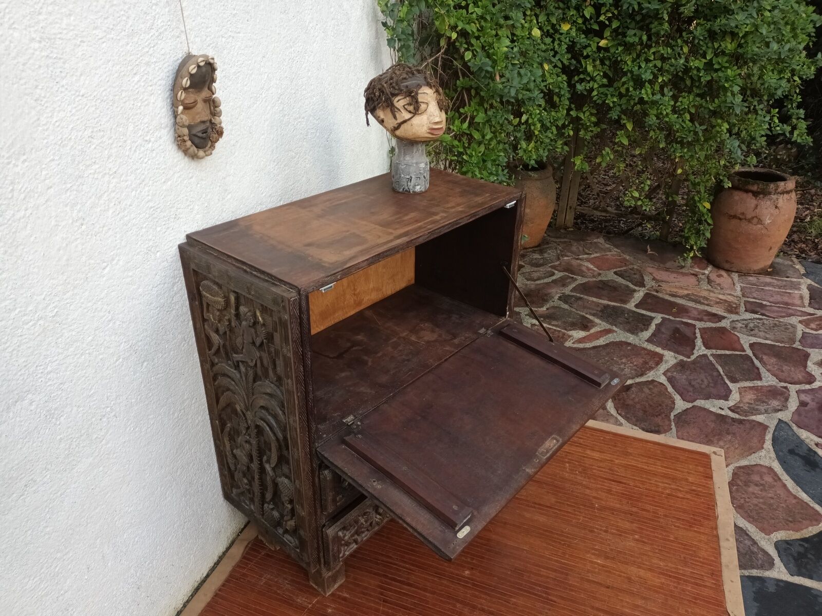 Carved furniture africa