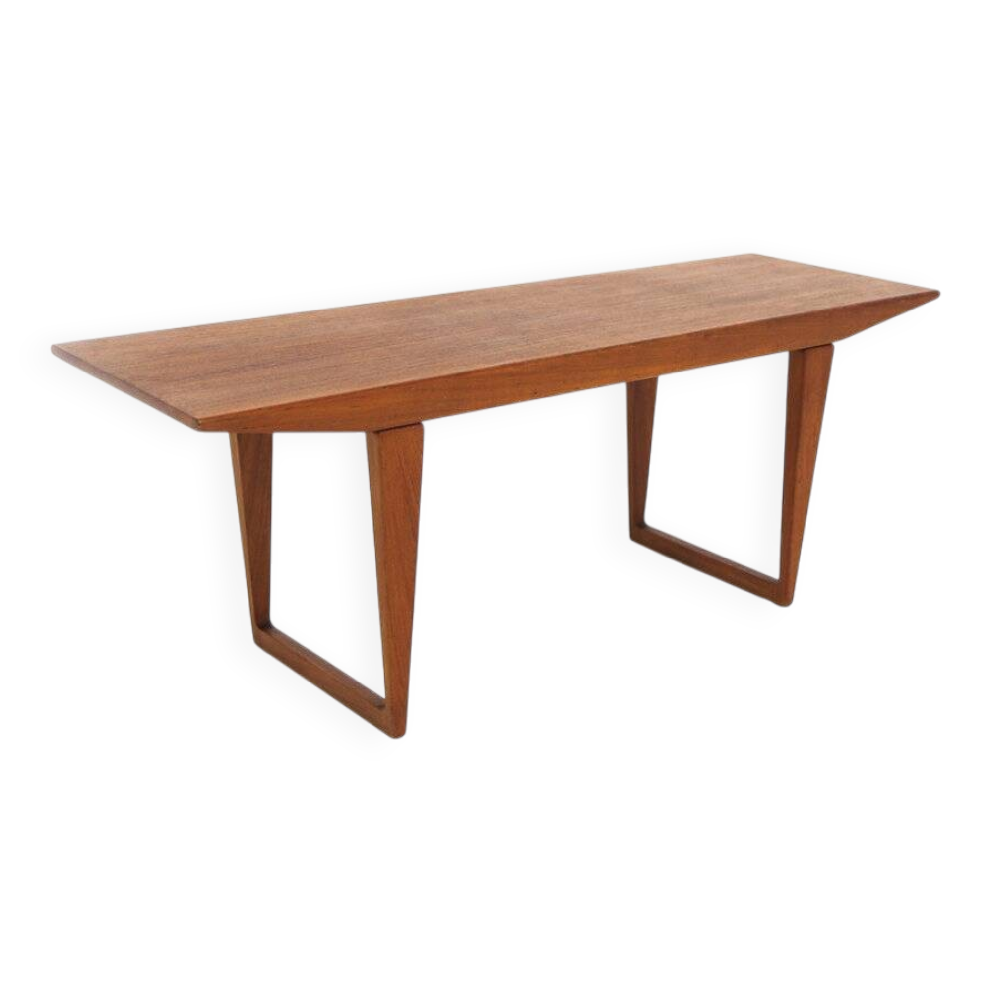 Banc scandinave en teck, Aksel Kjersgaard, Danemark, 1960