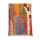 Moroccan Berber carpet Beni Ouarain with colorful flats and hunted 250x160cm