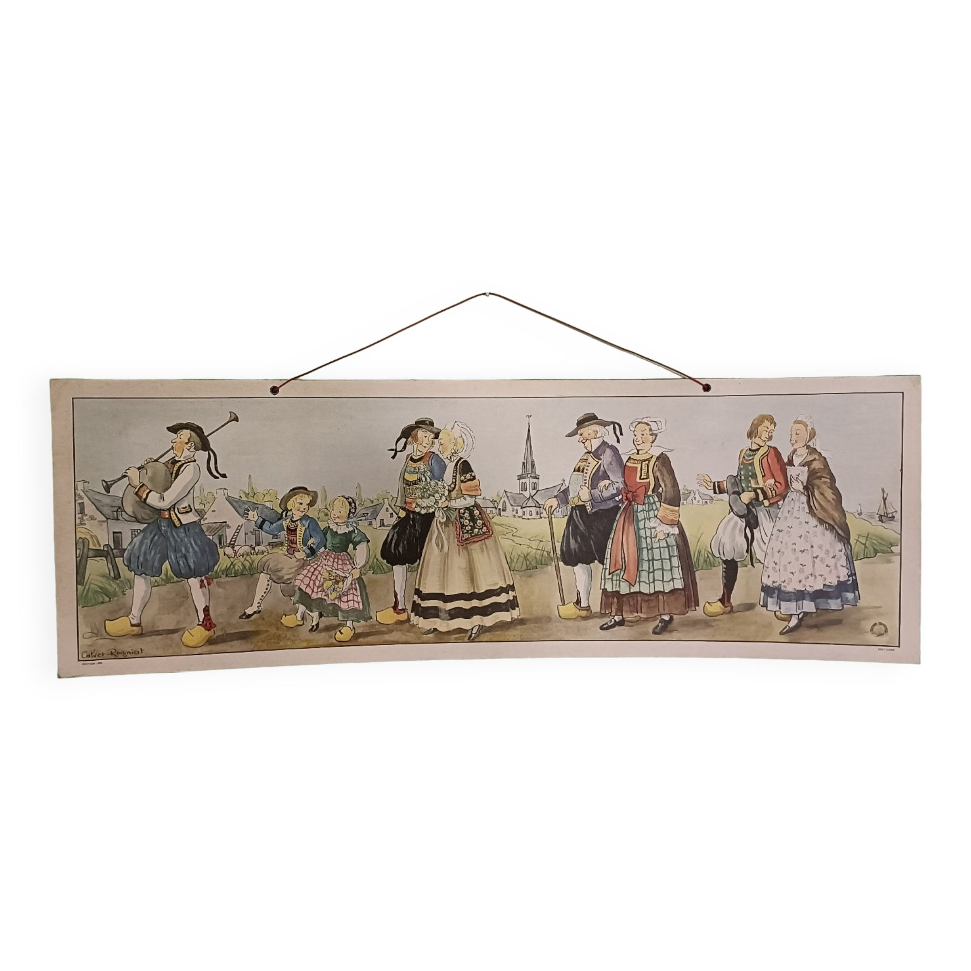 Rectangular educational poster, Brittany