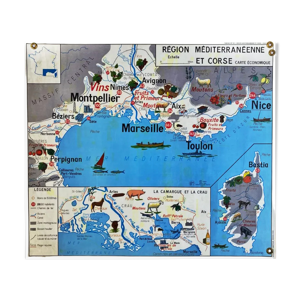 Affiche carte scolaire région