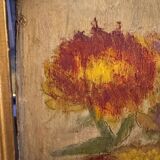 Still life with fruits, flowers and pheasant signed 20th century