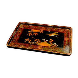 Chinese lacquered wooden tray, early 20th century