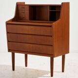 Restored teak bureau desk