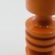 Bougeoir orange seventies en bois
