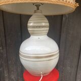 Pierre Pissareff, two-light lamp, signed, Dlg of Georges Pelletier