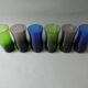 6 blown and pinched glass glasses from the 50s and 60s