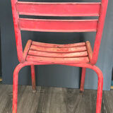Red Tolix T1 chair