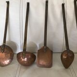 Copper kitchen utensils set
