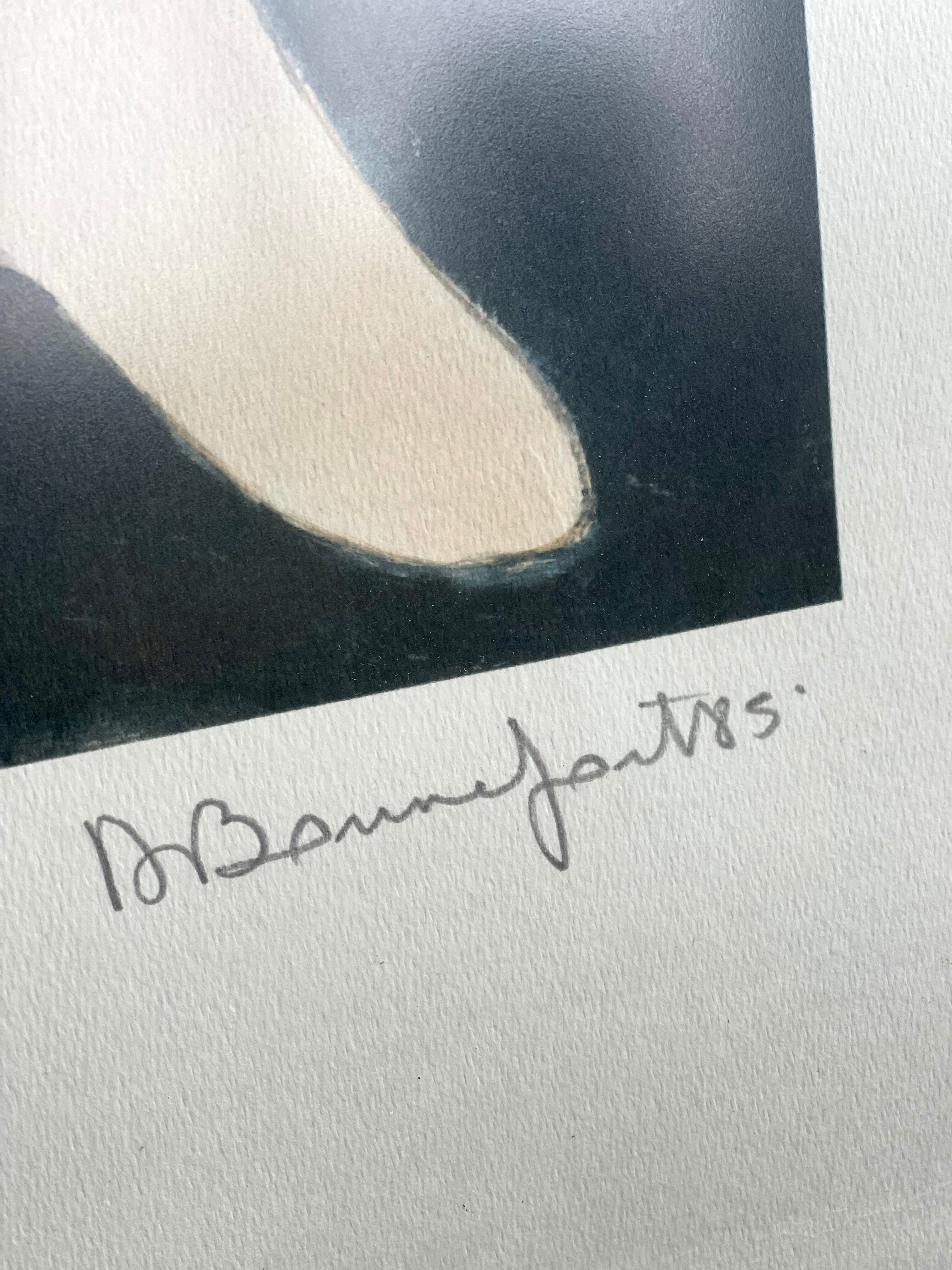 Drawing on framed dancer paper 1985