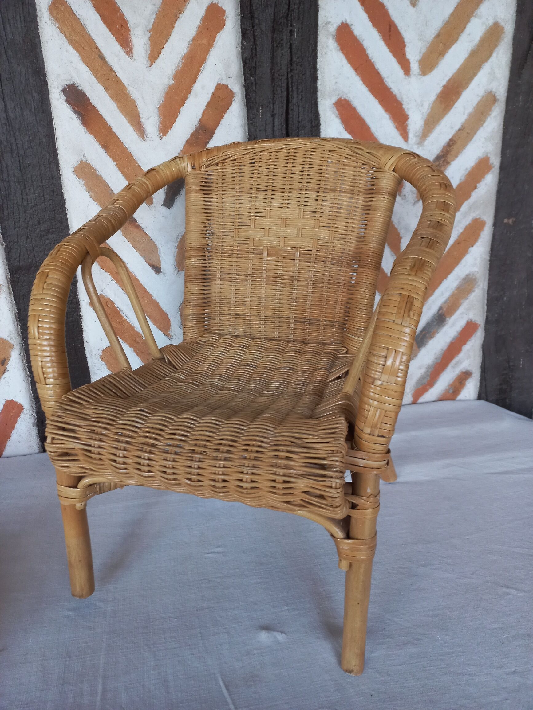 Fauteuil enfant osier