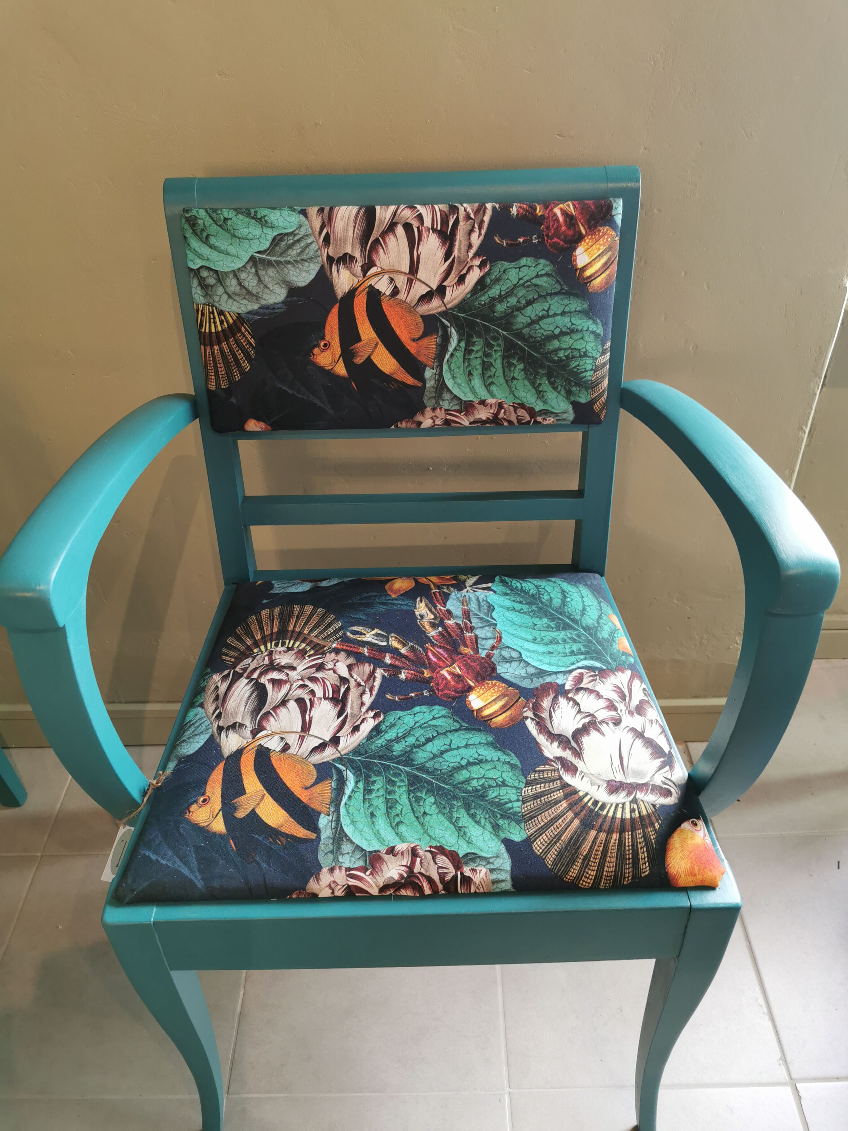 Pair of vintage armchairs refurbished