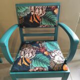 Pair of vintage armchairs refurbished