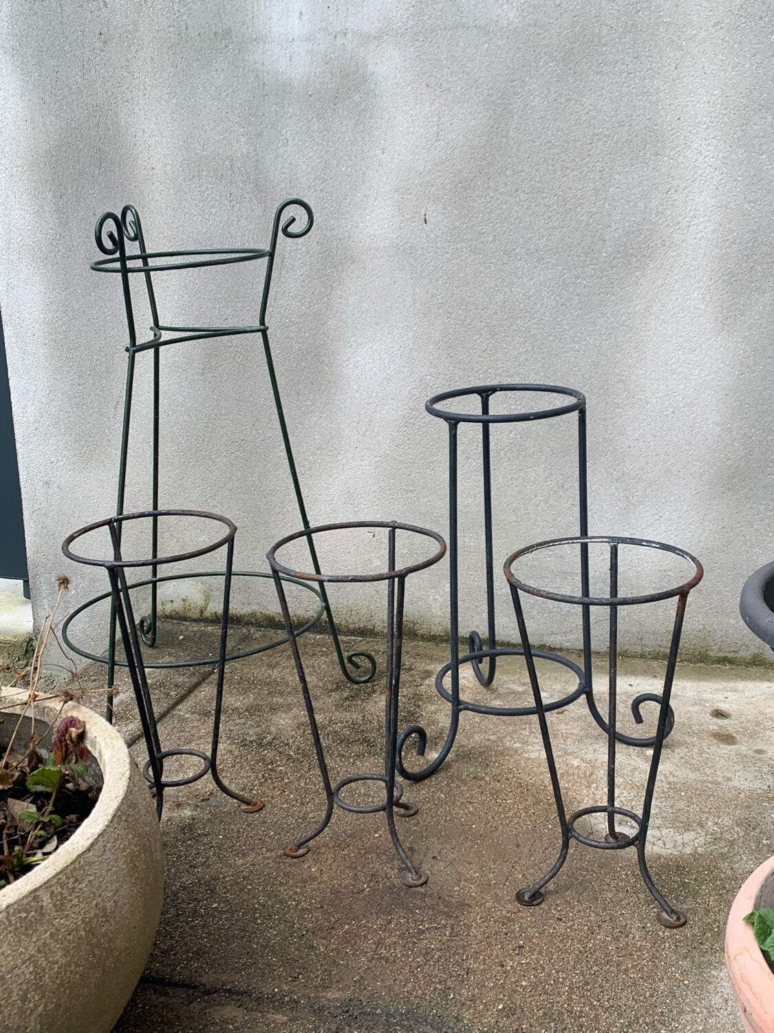 Wrought iron plant support/door