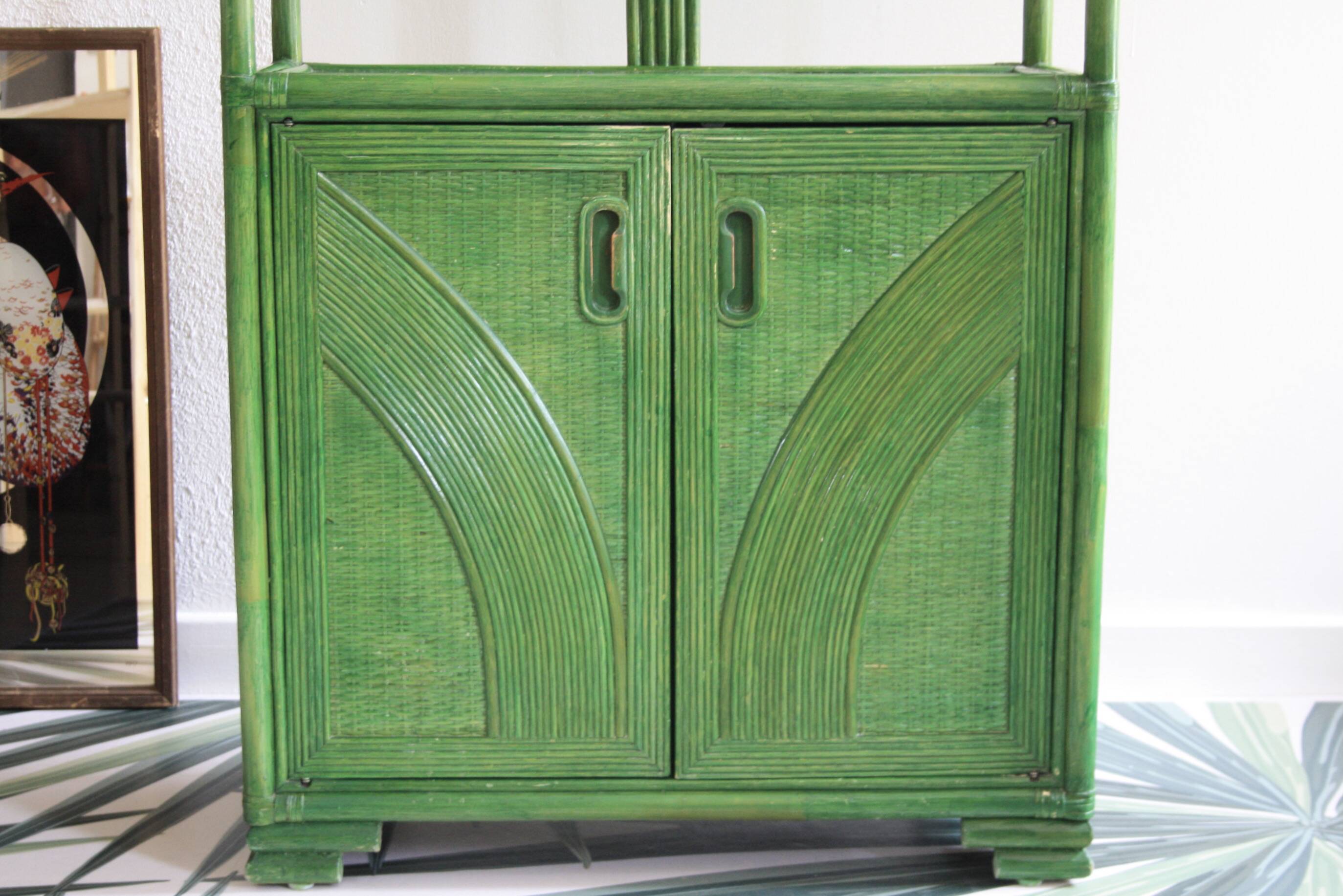 Etaègère/buffet rotin et bambou