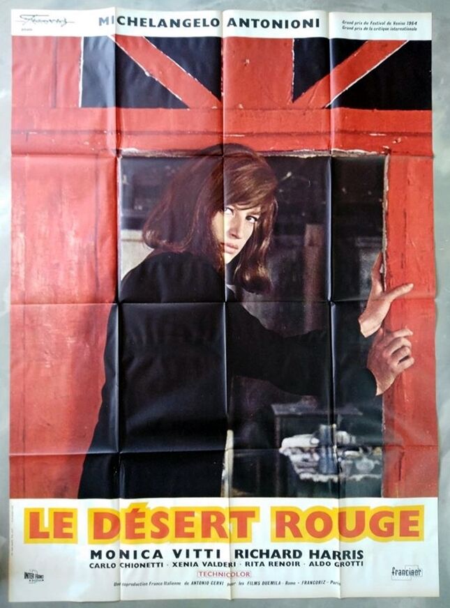 Original poster 120x160 cm red desert 1964 Michelangelo Antonioni Monica Vitti
