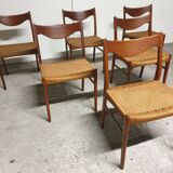 Set of 6 Mid-Century Danish Teak Chairs