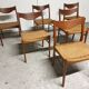 Suite de 6 chaises danoises en teck Mid-Century