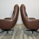 Mid century swivel armchairs