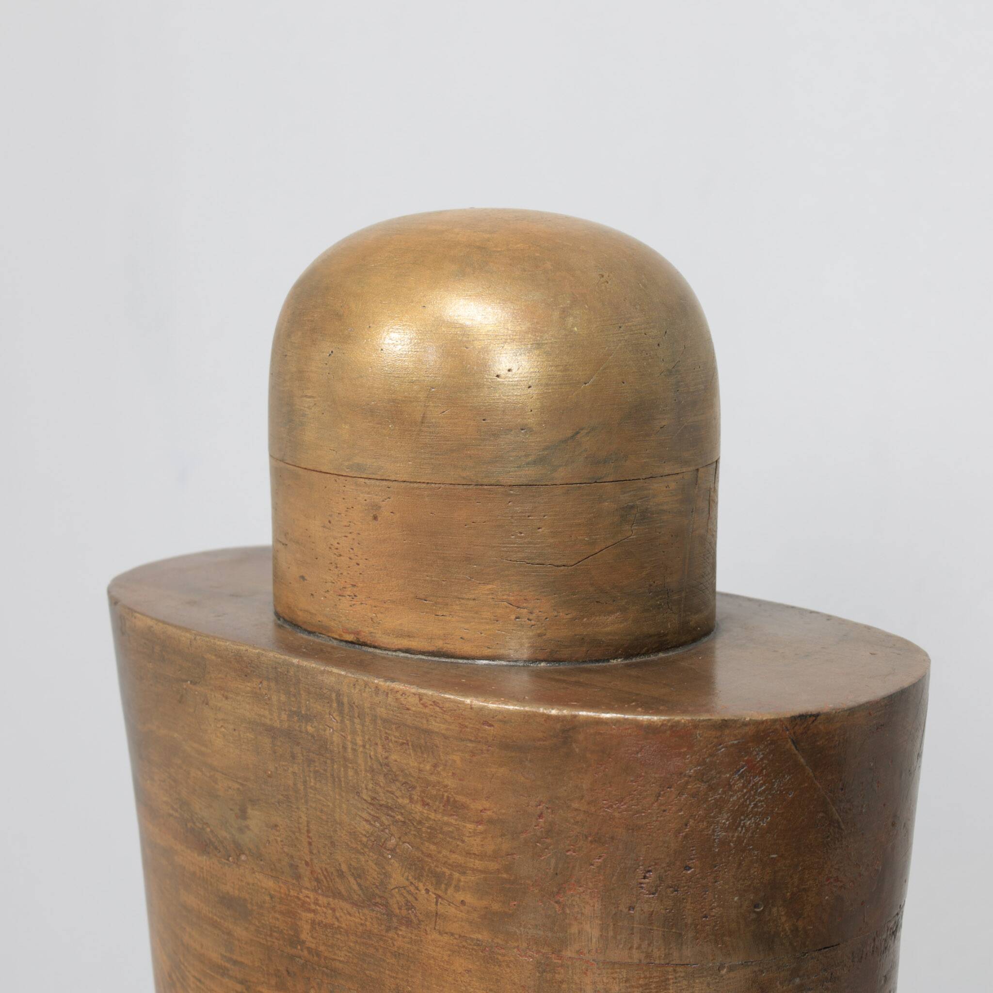 Holey Grail monumental sculptural form in wood by Annet Gaaikema, 1980s