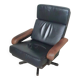 Beautiful vintage design Leolux swivel armchair, made in brown / dark brown / black leather and wooden frame