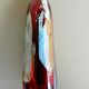 Verrerie d'art contemporaine, maitre verrier john a slatcher inclusion or & argent