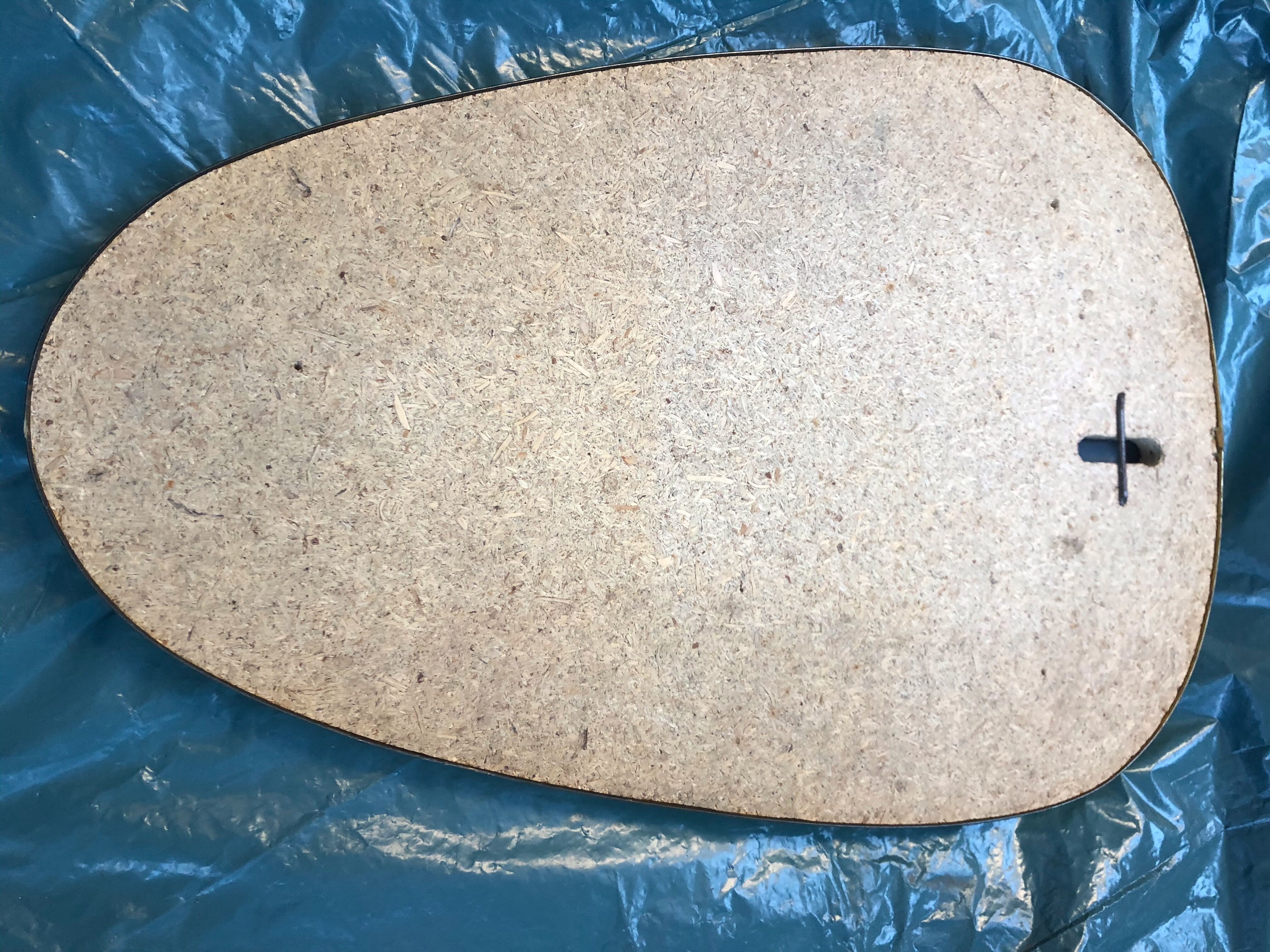 Vintage 60s free-form mirror 47x32cm