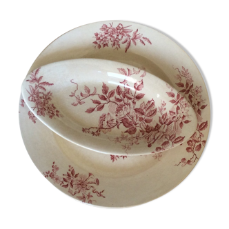 Flat and 1 ravier old pink iron earth Baker