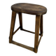 Industrial wooden stool